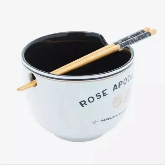 Rose Apothecary Schitts Creek Ramen Bowl with Chopsticks - Picture 2 of 7